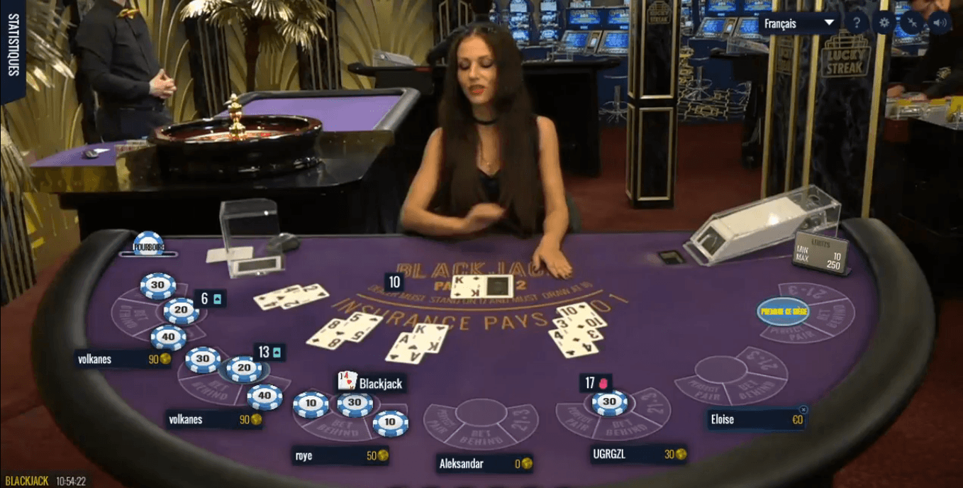 Live Blackjack - Lucky Streak1 - Softgamings