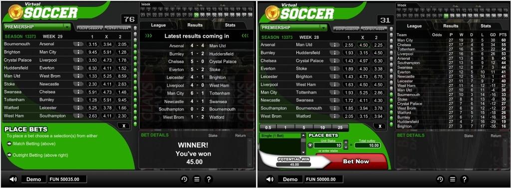 virtual soccer Softgamings