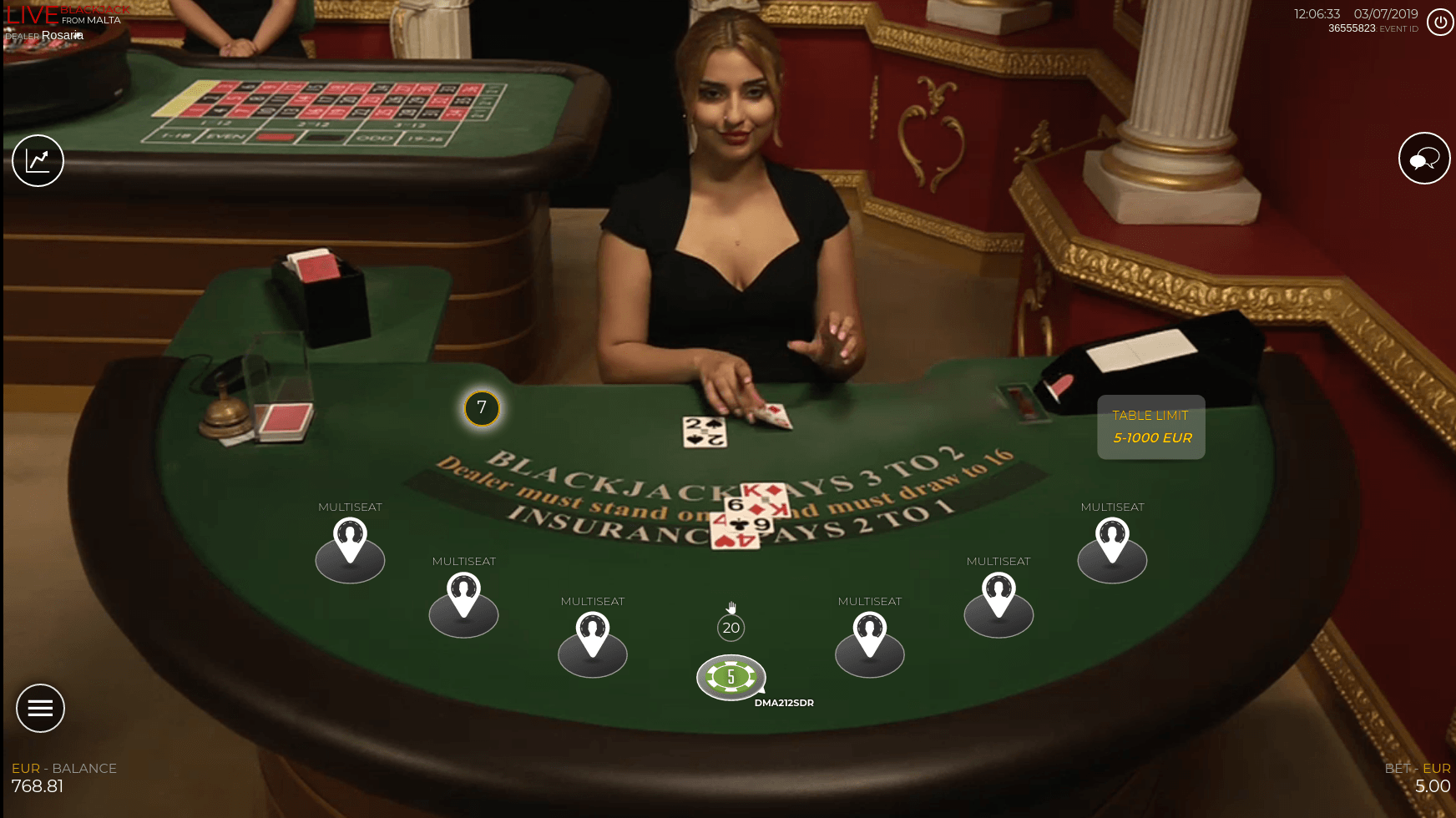 Malta Blackjack LiveG24