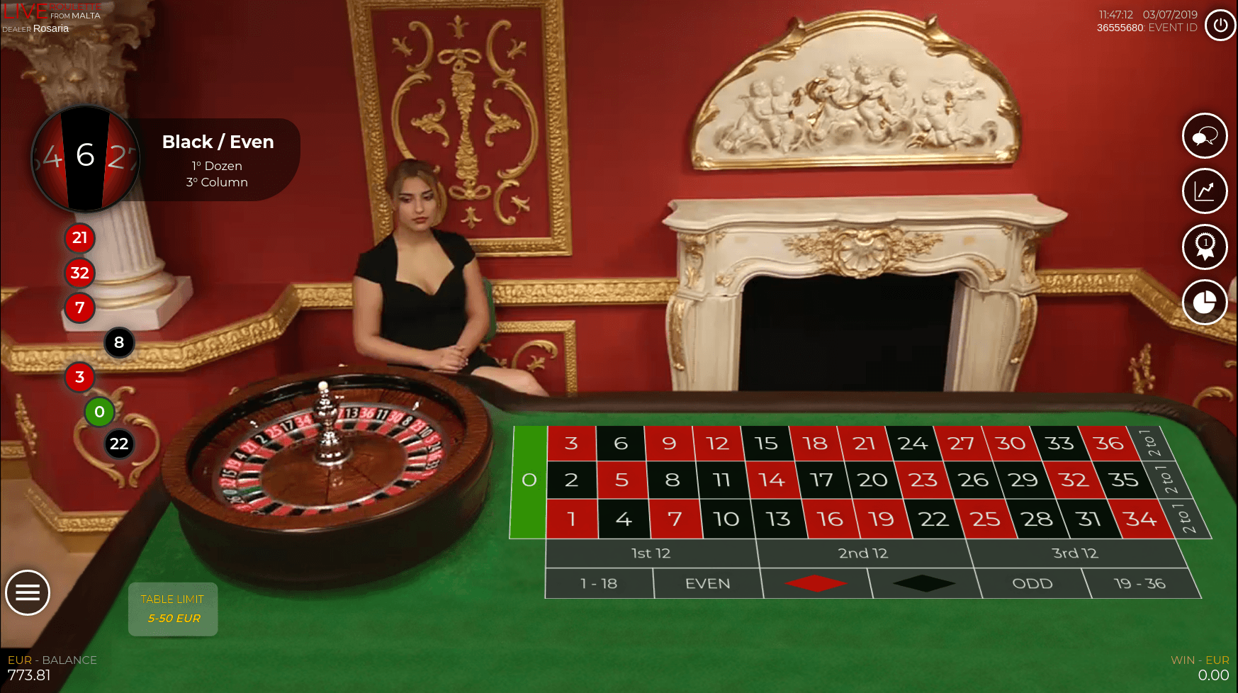 Malta Roulette LiveG24