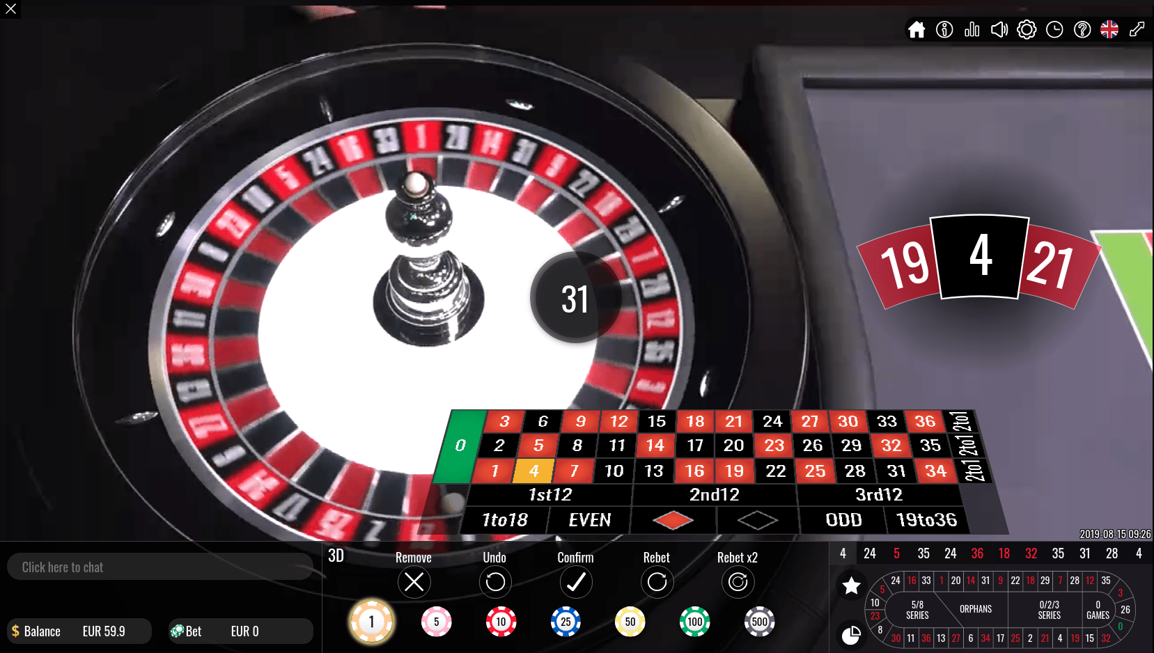 Vivo Gaming Roulette